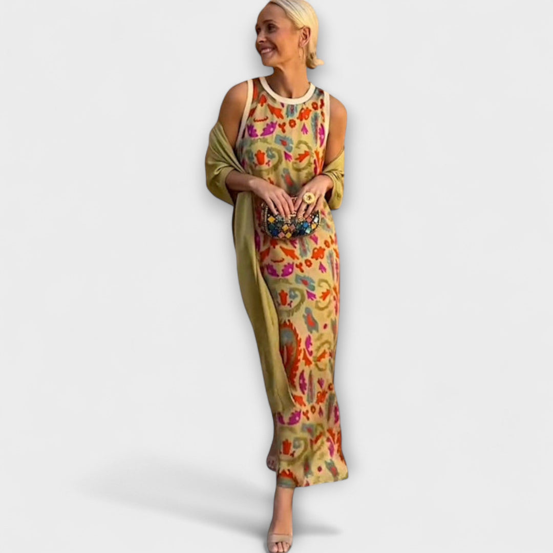Julia – Vestido Longo Com Casaco a Condizer
