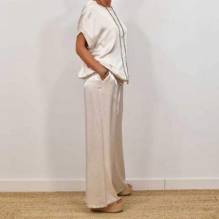 Cátia - Conjunto Camisa Solta Elegante