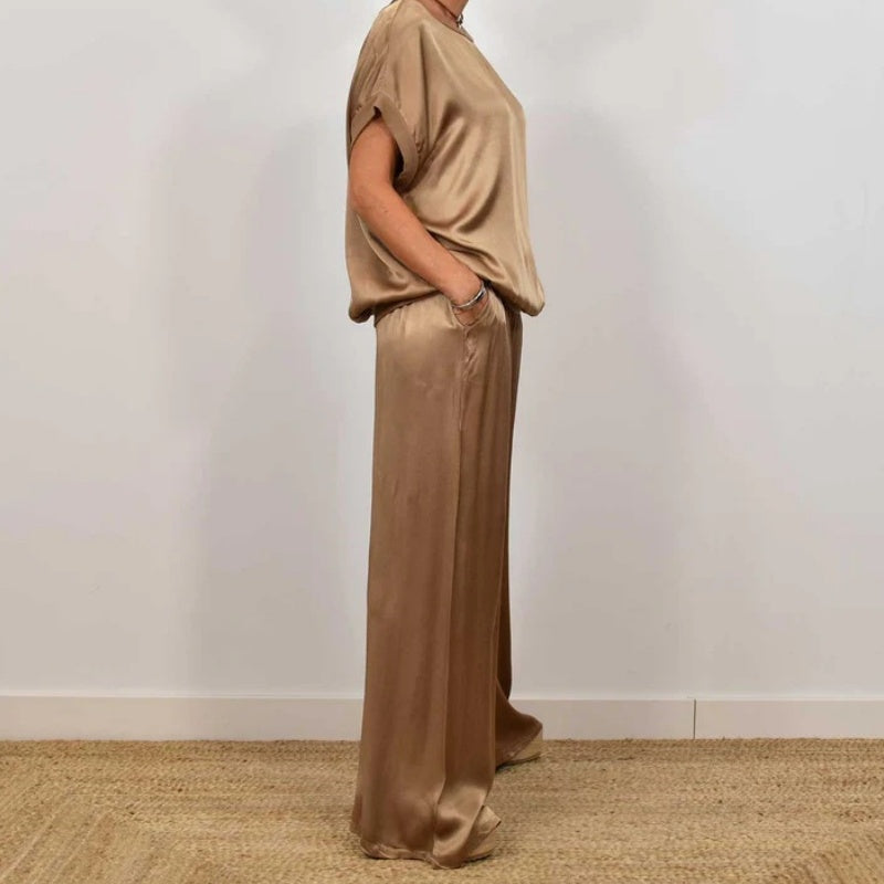 Cátia - Conjunto Camisa Solta Elegante