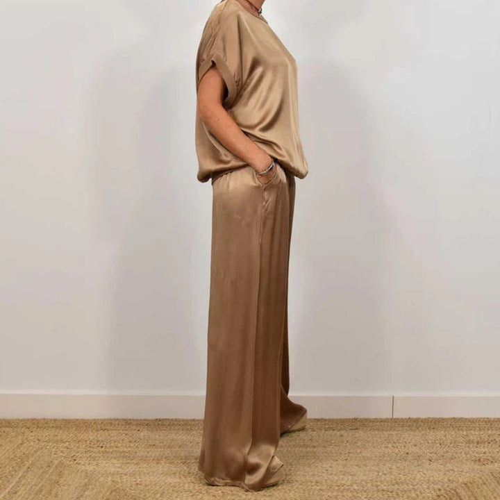 Cátia - Conjunto Camisa Solta Elegante