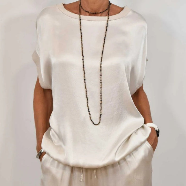 Cátia - Conjunto Camisa Solta Elegante