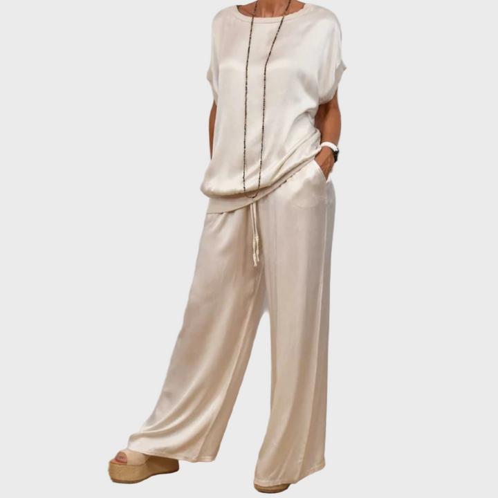 Cátia - Conjunto Camisa Solta Elegante