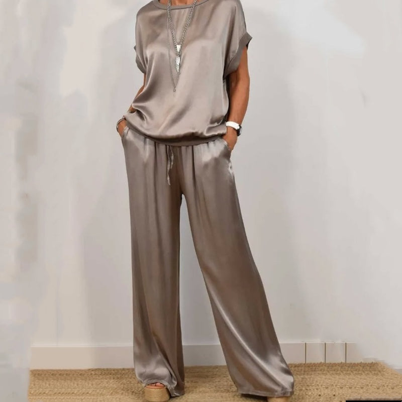 Cátia - Conjunto Camisa Solta Elegante