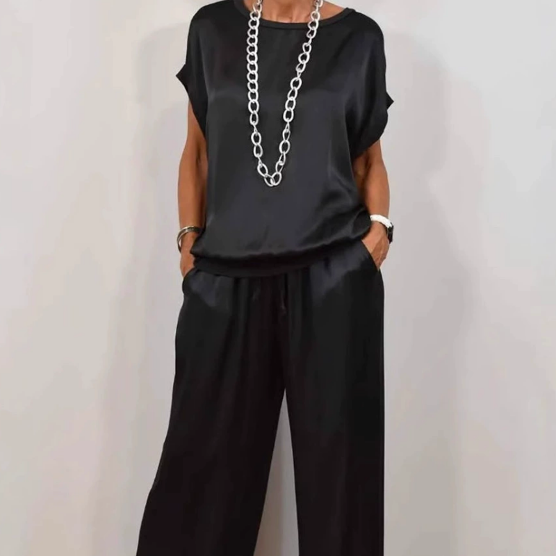 Cátia - Conjunto Camisa Solta Elegante