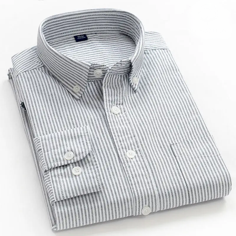 Marcus - Camisa de Risca Fina Masculina