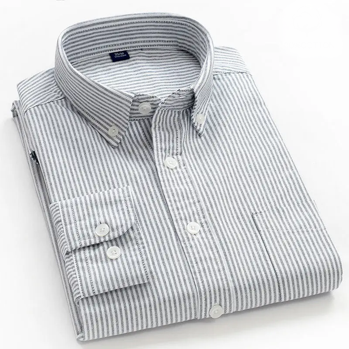Marcus - Camisa de Risca Fina Masculina