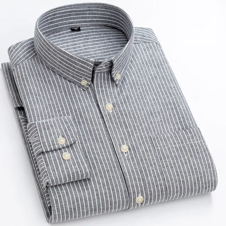 Marcus - Camisa de Risca Fina Masculina