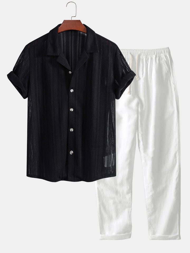 Hugo - Conjunto de Camisa de Manga Curta