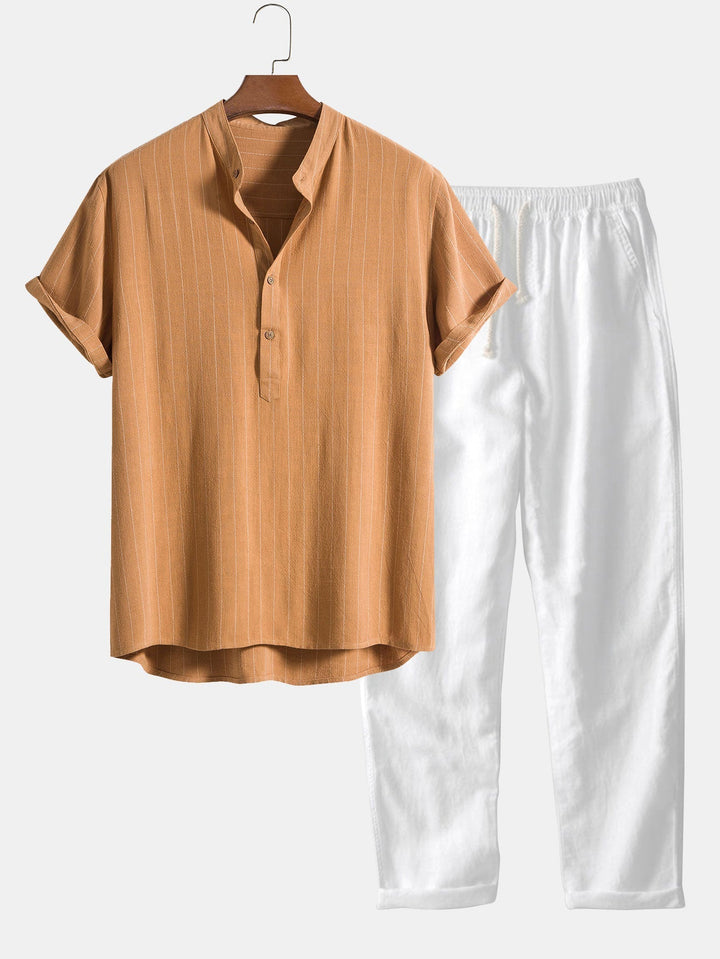 João - Conjunto de Camisa de Manga Curta