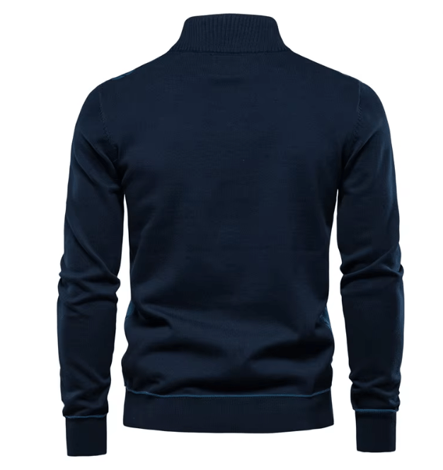 Américo -  CAmisola Masculina com Meio Zíper