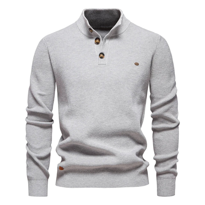 Miguel - Pullover Masculino com Detalhe de Botão