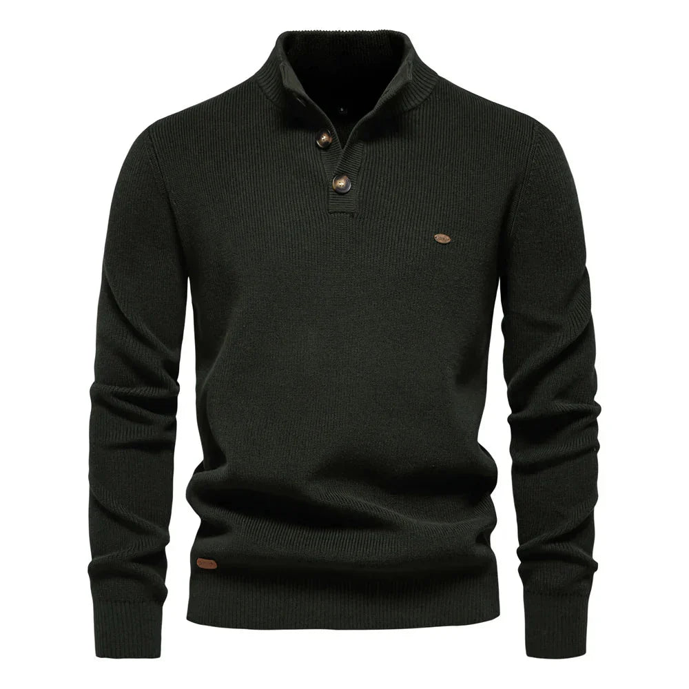 Miguel - Pullover Masculino com Detalhe de Botão