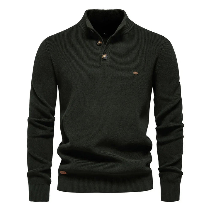Miguel - Pullover Masculino com Detalhe de Botão