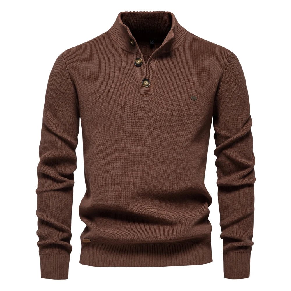 Miguel - Pullover Masculino com Detalhe de Botão