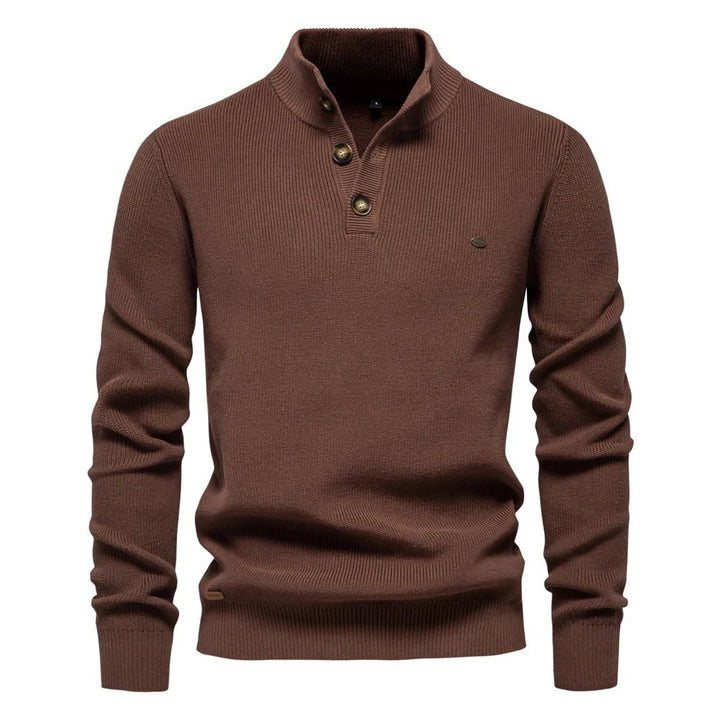 Miguel - Pullover Masculino com Detalhe de Botão