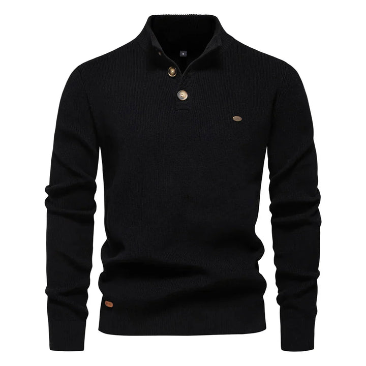 Miguel - Pullover Masculino com Detalhe de Botão
