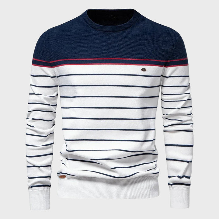 Sebastião - Camisola Masculina com Estampa Listrada