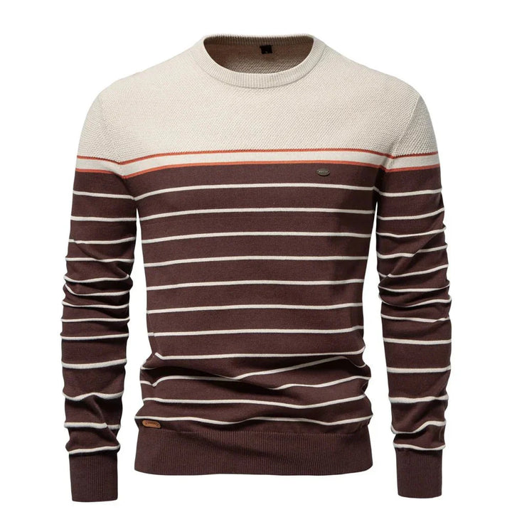 Sebastião - Camisola Masculina com Estampa Listrada