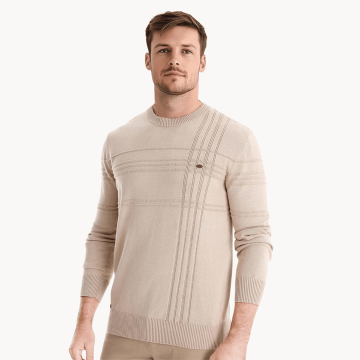 Gabriel - Camisola Masculina com Estampa de Losango