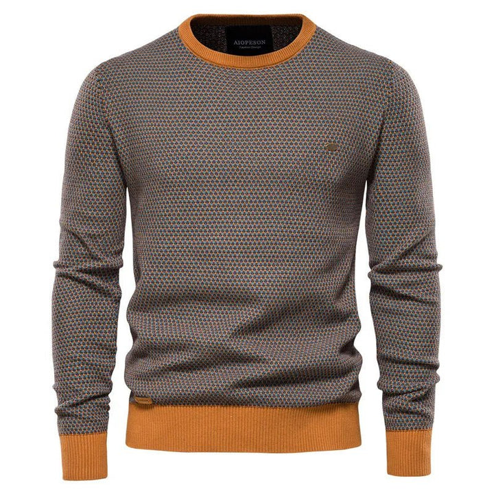 Diogo- Pullover Masculino com Estampa de Losangos