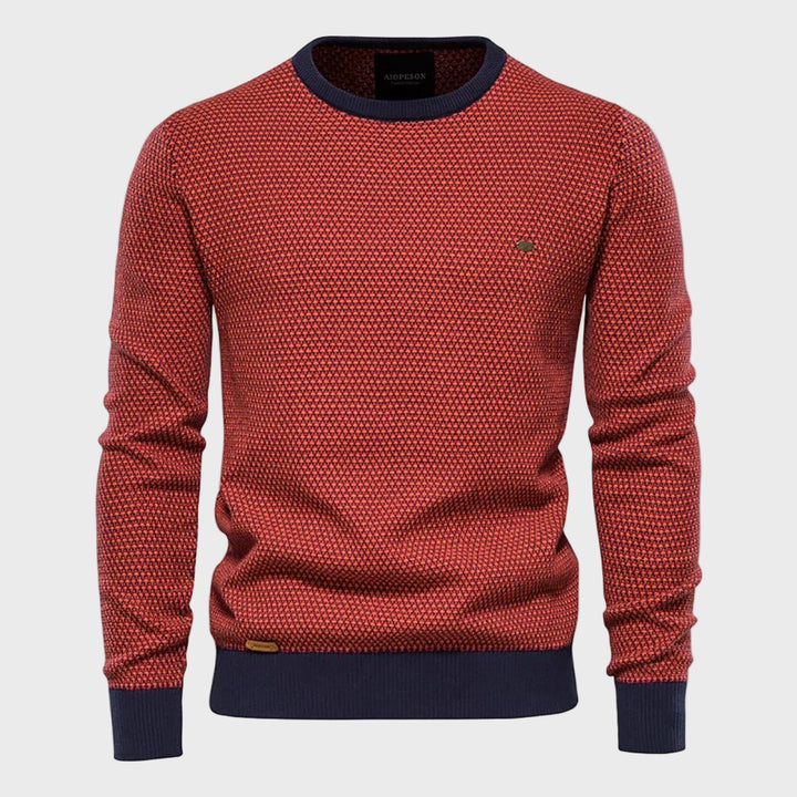 Diogo- Pullover Masculino com Estampa de Losangos