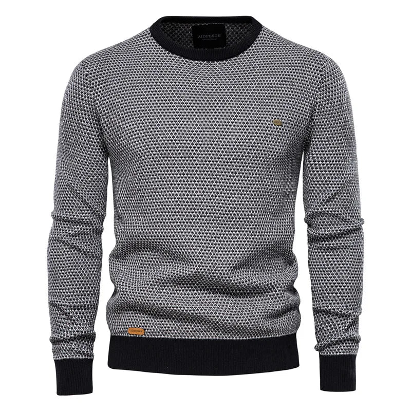 Diogo- Pullover Masculino com Estampa de Losangos