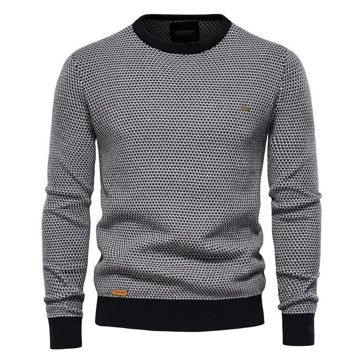 Diogo- Pullover Masculino com Estampa de Losangos
