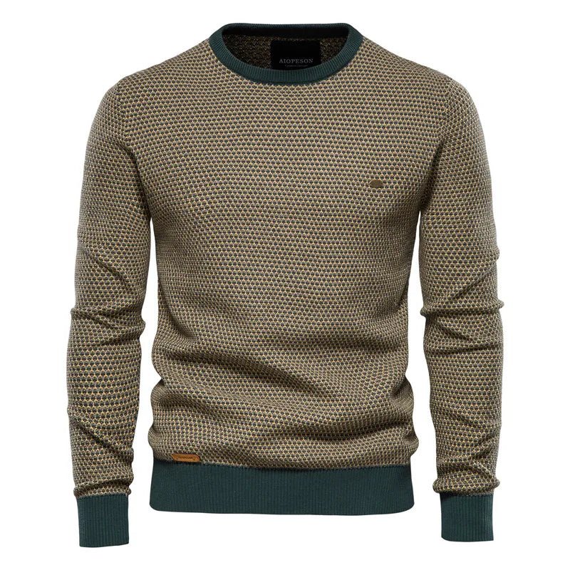 Diogo- Pullover Masculino com Estampa de Losangos