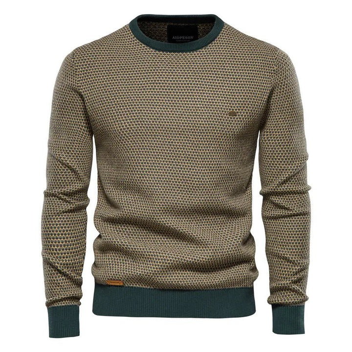 Diogo- Pullover Masculino com Estampa de Losangos