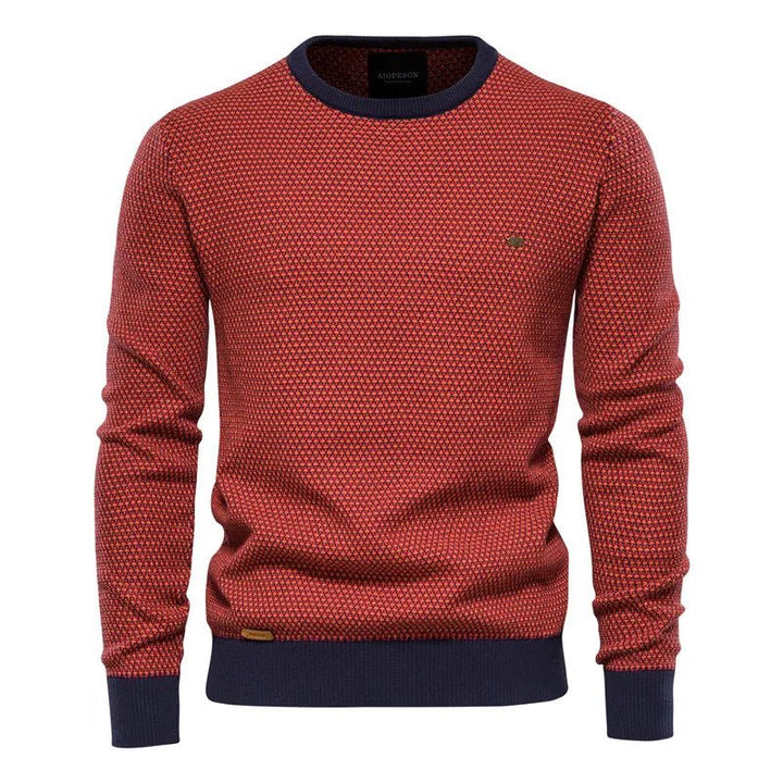 Diogo- Pullover Masculino com Estampa de Losangos