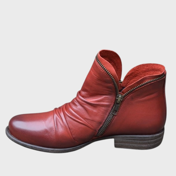 Sanne - Elegantes Botas de Couro Femininas