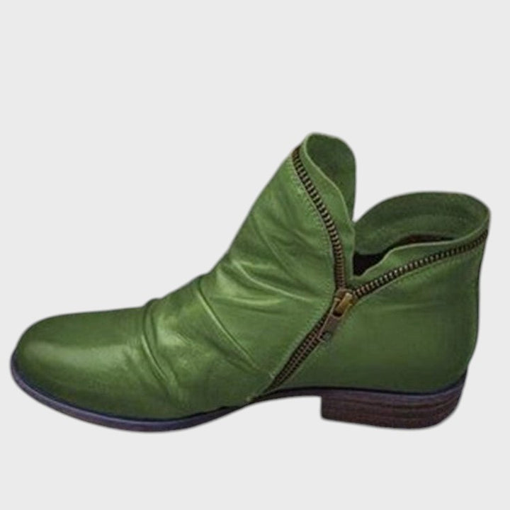 Sanne - Elegantes Botas de Couro Femininas