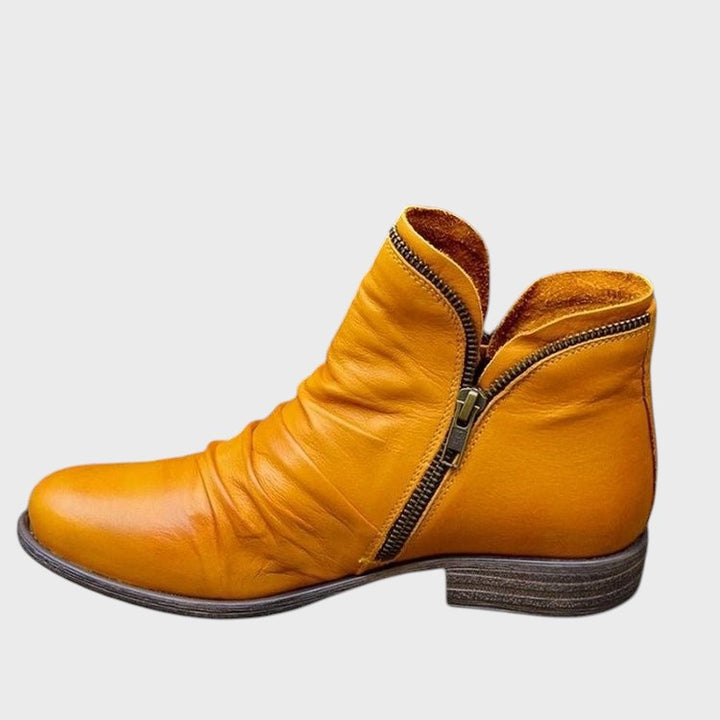 Sanne - Elegantes Botas de Couro Femininas
