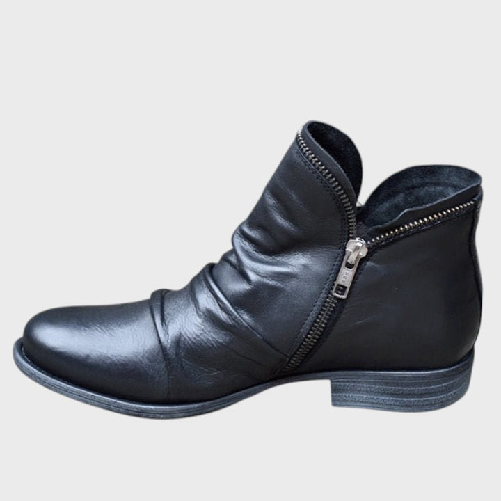 Sanne - Elegantes Botas de Couro Femininas
