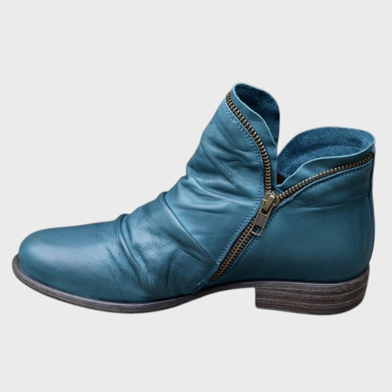 Sanne - Elegantes Botas de Couro Femininas